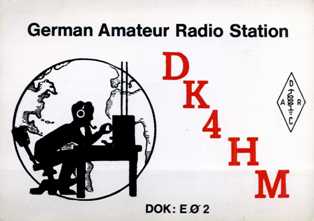 QSL- DK4HM German Amateur Radio Station 1977
