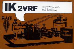 QSL- IK2VRF GIANCARLO VAIA Bresso (MI) 1977